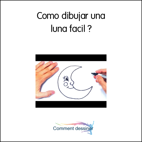 Como dibujar una luna facil